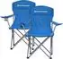 Songmics Set of 2 chairs with bottle holder, blue