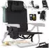 TecTake Coral backpack beach chair, black