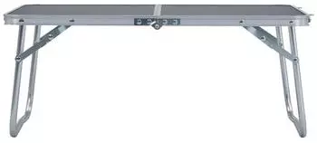 vidaXL Grey folding table, 60 x 40 cm