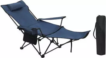 Woltu Chair with headrest, blue