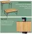 Camp Active Folding bamboo and aluminium camping table