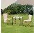 casa.pro Banzi folding table and 2 chairs set, beige