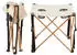 casa.pro Banzi folding table and 2 chairs set, beige