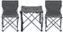 casa.pro Banzi folding table and 2 chairs set, grey