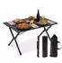 Relaxdays Campingtisch klappbar 90 x 60 cm schwarz
