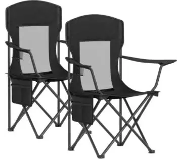 Songmics Campingstuhl 2er Set mit hoher Rückenlehne