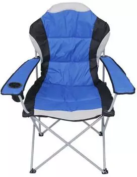 PRIMASTER Campingstuhl Compact blau schwarz grau