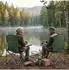 Relaxdays Camping Stuhl, 2er Set dunkelgrün