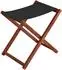 Erst-Holz Klappbarer Holz Campinghocker XL schwarz