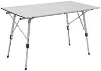 Outwell Canmore L Rolltisch grau 120 x 70 cm mit h&ouml;henverstellbaren Beinen -