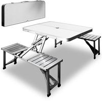Casaria&reg; Klapptisch Mit St&uuml;hlen Wetterfest Klappbar Campingtisch-set Gartentisch
