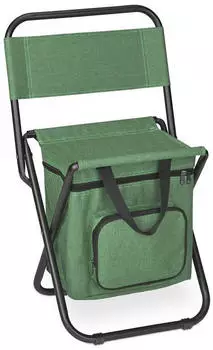 Relaxdays Campinghocker faltbar mit Tasche und Lehne gr&uuml;n