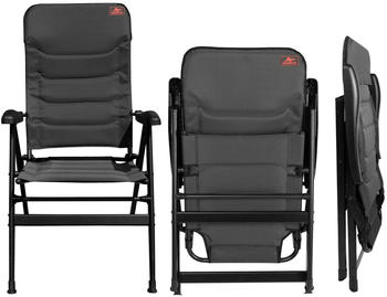 osoltus Camping Klappsessel Grey Stone Comfort Plus schwarz