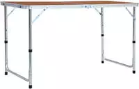 vidaXL Klappbarer Campingtisch Aluminium 120 x 60 cm