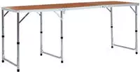 vidaXL Klappbarer Campingtisch Aluminium 180 x 60 cm