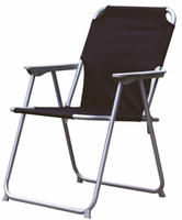 Klassischer Piccolo Klappstuhl - Schwarz - Campingstuhl Angelstuhl Faltstuhl Klappbar