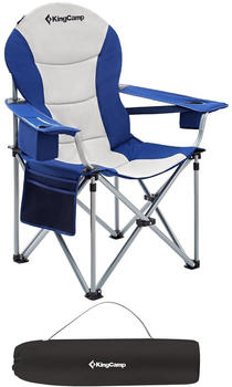 Kingcamp Deluxe Faltstuhl, blau, 60x97x105cm