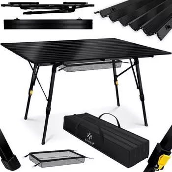 Kesser Camping Klapptisch 90 x 53 cm schwarz