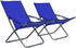 vidaXL Beach Chairs Set blue