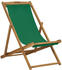 vidaXL Beach Folding Chair Teck green