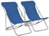 vidaXL Beach Folding Chairs blue