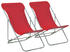 vidaXL Beach Folding Chairs red