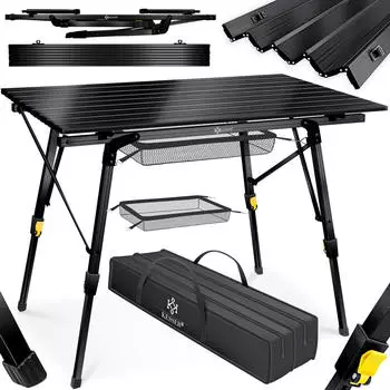 Kesser Campingtisch faltbar 90x53 cm schwarz