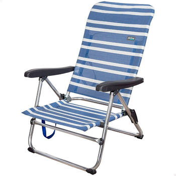 Aktive Beach Low Folding Chair 5 Positions 61x50x85 cm blue (62601)