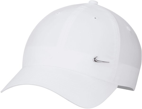 Nike Dri-Fit Club Unstructured Metal-Swoosh-Cap (FB5372) white/metallic silver