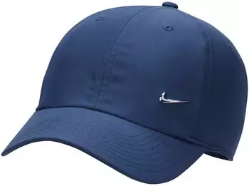Nike Dri-Fit Club Unstructured Metal-Swoosh-Cap (FB5372) midnight navy/metallic silver