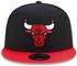 New Era Contrst Side Patch 9Fifty Chicago Bulls Cap (60364385) black
