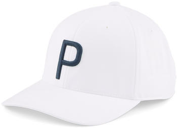 Puma P Golf Cap (24422) white glow/navy blazer