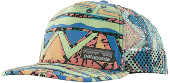 Patagonia Duckbill Trucker Hat high hopes geo small/salamander green