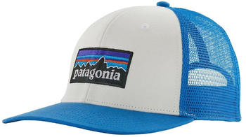 Patagonia P-6 Logo Trucker Hat (38289) white/vessel blue