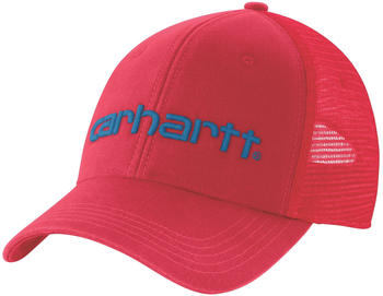 Carhartt Canvas Mesh Back Logo Graphic Cap (101195) fire red