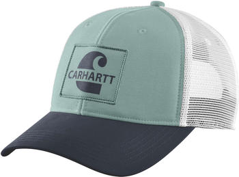Carhartt Canvas Mesh-Back Core Graphic Cap blue surf