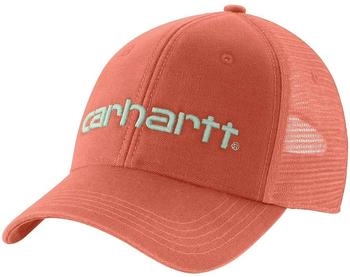 Carhartt Canvas Mesh Back Logo Graphic Cap (101195) desert orange