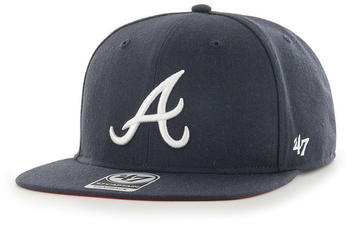 47 Brand Mlb Atlanta Braves Sure Shot Under Captain Cap Man (BCWS-SRSUC01WBP-NY95) black