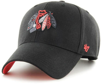 47 Brand Nhl Chicago Blackhawks Sure Shot Mvp Snapback Cap Man (HVIN-SUMVP04WBP) black