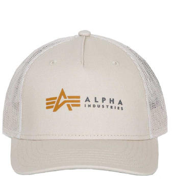 Alpha Industries Alpha Label Trucker Cap Man (106901-578) white