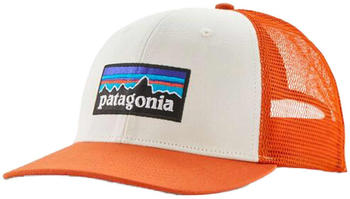 Patagonia P-6 Trucker Hat (38289) white with redtail rust