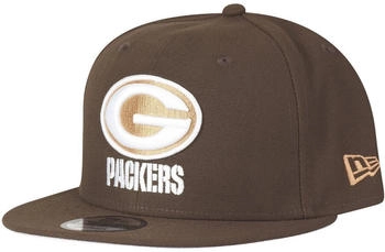 New Era Snapback Cap 9Fifty walnut gr&uuml;n Green Bay Packers