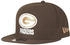 New Era Snapback Cap 9Fifty walnut grün Green Bay Packers