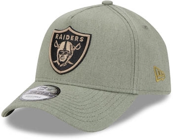 New Era A-Frame Trucker Leinen Cap Las Vegas Raiders oliv