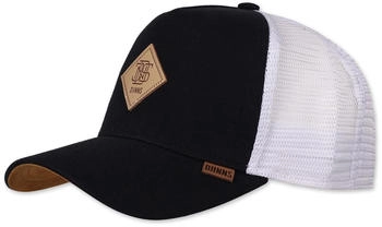 Djinns Trucker Cap Jersey Patch schwarz weiß