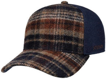 Stetson Wool Check Trucker Cap dunkelblau