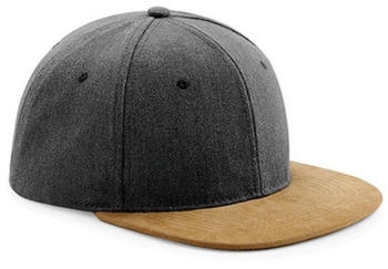 Beechfield Snapback Cap Denim Panel Denim schwarz