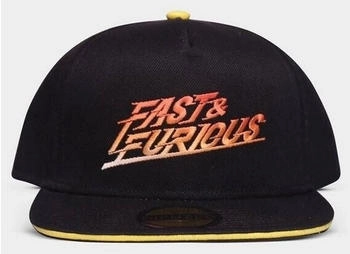 Difuzed Baseball Cap Universal Fast Furious Gradient Logo Snapback schwarz