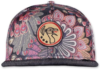 Djinns Panel Snapback Cap Peacock Linen