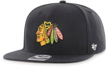 47 Brand Snapback Cap Captain Chicago Blackhawks schwarz